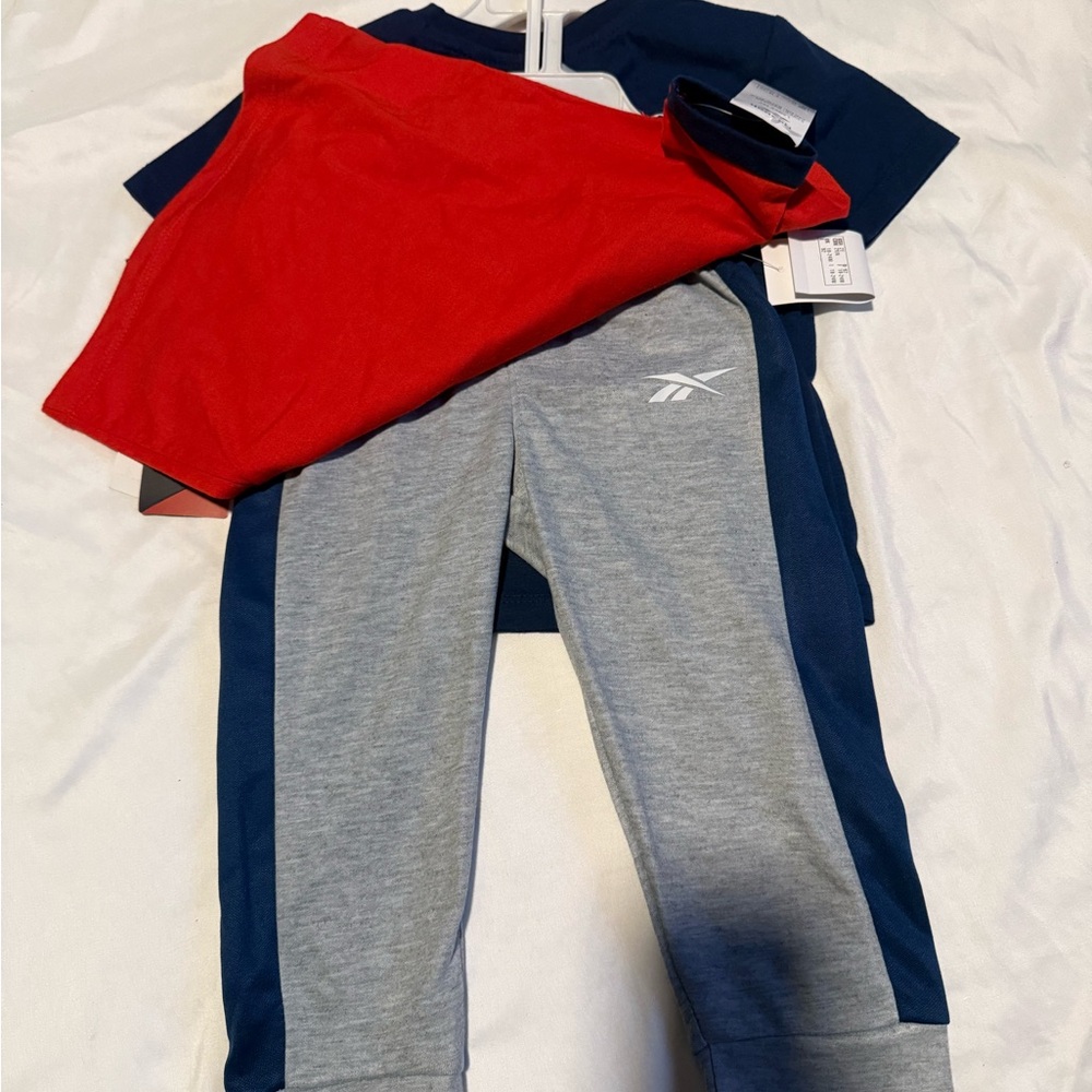 Reebok Blue, Red and Gray 3 Piece Pants Set - Picture 3 of 3